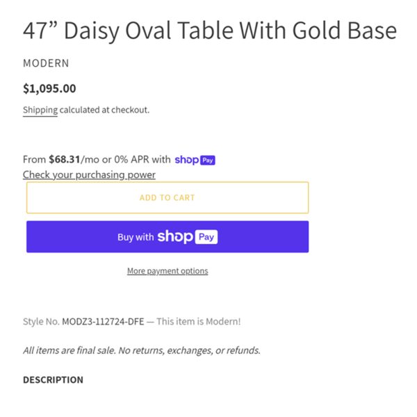 Daisy Oval Table餐桌 - 图片 2