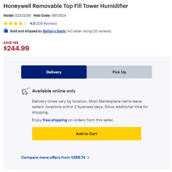 Honeywell可拆卸加湿器 - 图片 2