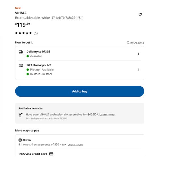 IKEA 宜家简约精致方形桌 - 图片 2