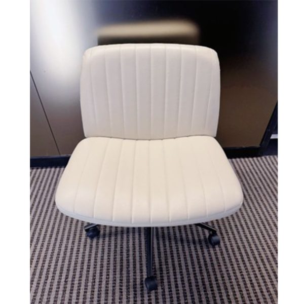 CREAM OFFICE CHAIR皮质可旋转办公椅 - 图片 4