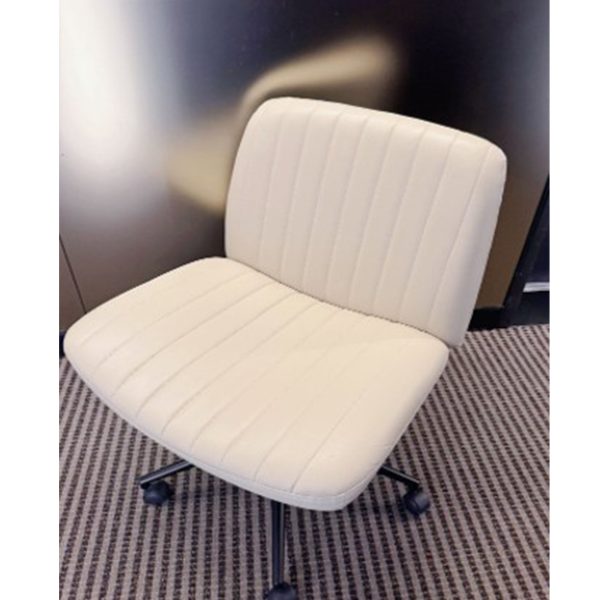 CREAM OFFICE CHAIR皮质可旋转办公椅 - 图片 3