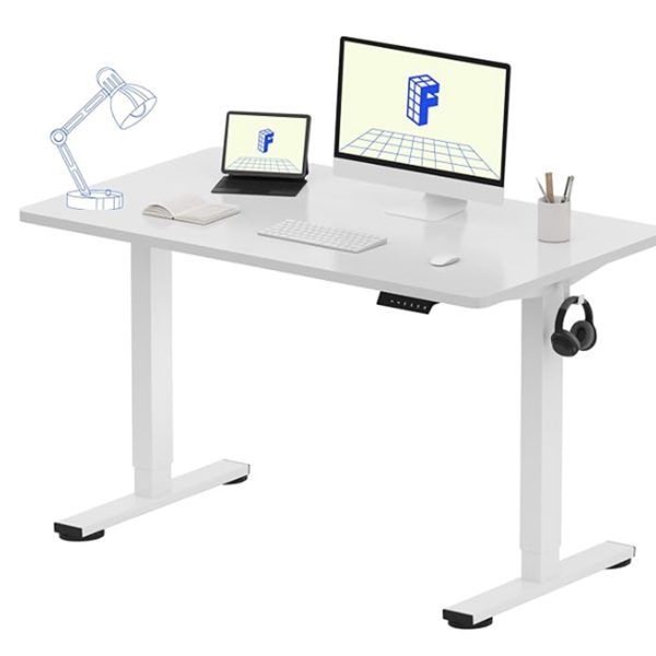 Beige adjustable height table 米白色电动可调节升降桌