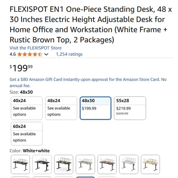 Beige adjustable height table 米白色电动可调节升降桌 - 图片 2