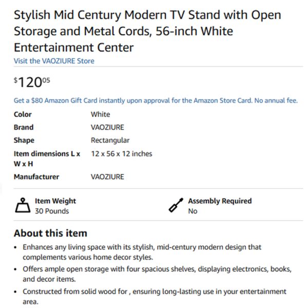 Modern TV Stand现代风电视柜 - 图片 2