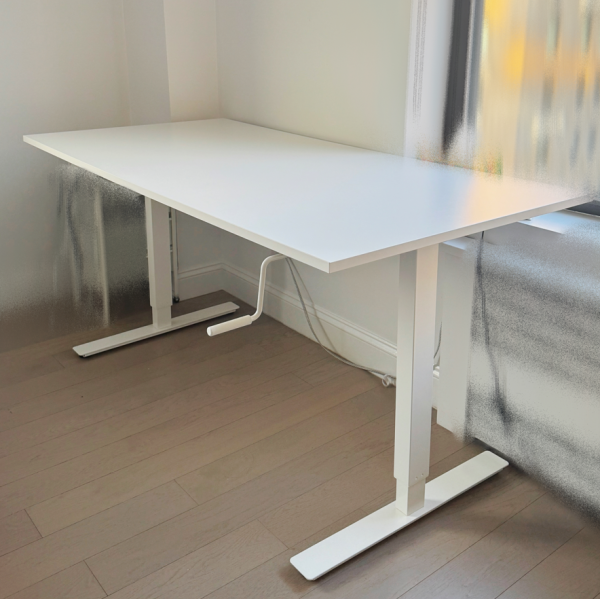 TROTTEN Desk sit/stand, white（白色手动机械式升降桌） - 图片 6